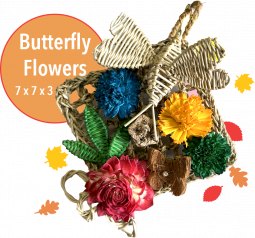 Butterfly Flowers! Maka Toys--For Small to Medium Birds